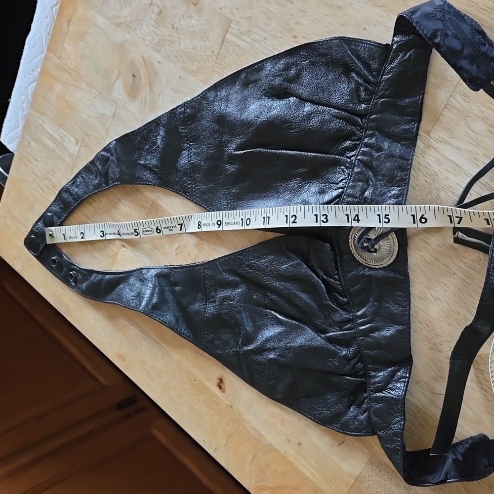 Leather Halter Top